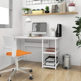 Escritorio para ordenador de MDF y metal blanco 105x55x72 cm de vidaXL, Escritorios - Ref: Foro24-20551, Precio: 73,22 €, Des...