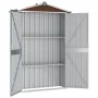 Cobertizo de jardín acero galvanizado marrón 116x45x175 cm de vidaXL, Cobertizos - Ref: Foro24-46304, Precio: 119,86 €, Descu...