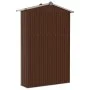 Cobertizo de jardín acero galvanizado marrón 116x45x175 cm de vidaXL, Cobertizos - Ref: Foro24-46304, Precio: 119,86 €, Descu...
