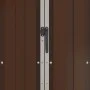 Cobertizo de jardín acero galvanizado marrón 116x45x175 cm de vidaXL, Cobertizos - Ref: Foro24-46304, Precio: 119,86 €, Descu...
