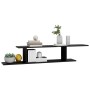 Estante de pared para TV madera contrachapada negro 125x18x23cm de vidaXL, Estantes y estanterías - Ref: Foro24-806990, Preci...