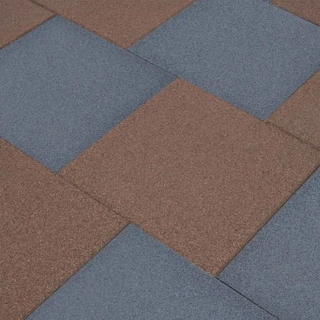 Losetas de goma protección de caídas 6 unidades gris 50x50x3cm de vidaXL, Suelos y moquetas - Ref: Foro24-93439, Precio: 91,3...