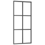 Puerta corredera con herrajes ESG vidrio y aluminio 90x205 cm de vidaXL, Puertas - Ref: Foro24-3081947, Precio: 214,88 €, Des...