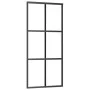 Puerta corredera con herrajes ESG vidrio y aluminio 90x205 cm de vidaXL, Puertas - Ref: Foro24-3081947, Precio: 227,93 €, Des...