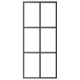 Puerta corredera con herrajes ESG vidrio y aluminio 90x205 cm de vidaXL, Puertas - Ref: Foro24-3081947, Precio: 214,88 €, Des...