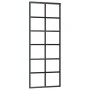 Puerta corredera con herrajes ESG vidrio y aluminio 76x205 cm de vidaXL, Puertas - Ref: Foro24-3081957, Precio: 241,53 €, Des...