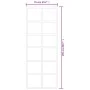 Puerta corredera con herrajes ESG vidrio y aluminio 76x205 cm de vidaXL, Puertas - Ref: Foro24-3081957, Precio: 241,53 €, Des...