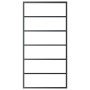 Puerta corredera con herrajes ESG vidrio y aluminio 102x205 cm de vidaXL, Puertas - Ref: Foro24-3081955, Precio: 248,87 €, De...