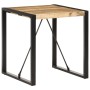 Mesa de comedor madera maciza de mango rugosa 70x70x75 cm de vidaXL, Mesas de cocina y de comedor - Ref: Foro24-321596, Preci...