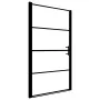 Puerta de ducha de vidrio templado negro 81x195 cm de vidaXL, Puertas de ducha - Ref: Foro24-145671, Precio: 185,76 €, Descue...