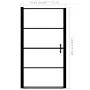 Puerta de ducha de vidrio templado negro 81x195 cm de vidaXL, Puertas de ducha - Ref: Foro24-145671, Precio: 185,76 €, Descue...