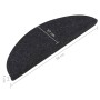 Alfombrilla autoadhesiva de escalera 15 uds antracita 56x17x3cm de vidaXL, Alfombrillas para escalones - Ref: Foro24-136389, ...