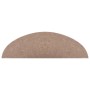 Alfombrilla autoadhesiva de escalera 15 uds beige 56x17x3 cm de vidaXL, Alfombrillas para escalones - Ref: Foro24-136388, Pre...