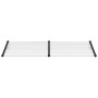 Marquesina puerta policarbonato negro y transparente 239x90 cm en Toldos | Comprar online en Foru.es