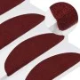 Alfombrilla autoadhesiva escalera 15 uds 56x17x3 cm roja de vidaXL, Alfombrillas para escalones - Ref: Foro24-136392, Precio:...