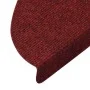 Alfombrilla autoadhesiva escalera 15 uds 56x17x3 cm roja de vidaXL, Alfombrillas para escalones - Ref: Foro24-136392, Precio:...
