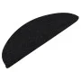 Alfombrilla autoadhesiva de escalera 15 uds negra 65x22,5x3,5cm de vidaXL, Alfombrillas para escalones - Ref: Foro24-136396, ...