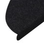 Alfombrilla autoadhesiva de escalera 15 uds negra 65x22,5x3,5cm de vidaXL, Alfombrillas para escalones - Ref: Foro24-136396, ...