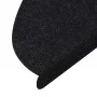 Alfombrilla autoadhesiva de escalera 15 uds negra 65x22,5x3,5cm de vidaXL, Alfombrillas para escalones - Ref: Foro24-136396, ...