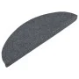 Alfombrilla autoadhesiva de escalera 15 uds gris 65x22,5x3,5 cm de vidaXL, Alfombrillas para escalones - Ref: Foro24-136397, ...