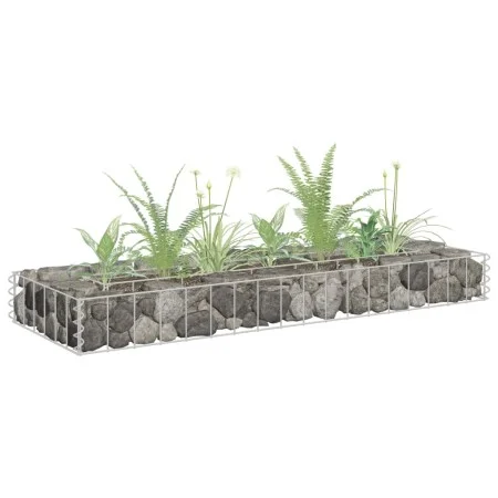 Arriate de gaviones de acero galvanizado 90x30x10 cm de vidaXL, Maceteros y jardineras - Ref: Foro24-145628, Precio: 19,49 €,...