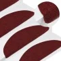 Alfombrilla autoadhesiva de escalera 15 uds roja 65x22,5x3,5 cm de vidaXL, Alfombrillas para escalones - Ref: Foro24-136398, ...