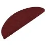 Alfombrilla autoadhesiva de escalera 15 uds roja 65x22,5x3,5 cm de vidaXL, Alfombrillas para escalones - Ref: Foro24-136398, ...