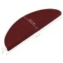 Alfombrilla autoadhesiva de escalera 15 uds roja 65x22,5x3,5 cm de vidaXL, Alfombrillas para escalones - Ref: Foro24-136398, ...