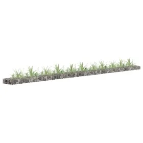 Galvanized steel gabion bed 450x30x10 cm by vidaXL, Pots and planters - Ref: Foro24-145644, Price: 46,79 €, Discount: %
