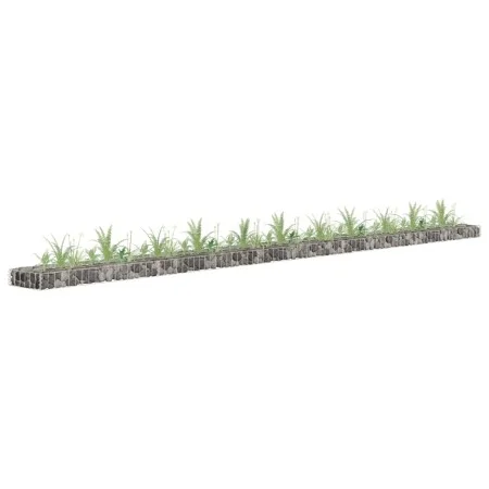 Arriate de gaviones de acero galvanizado 450x30x10 cm de vidaXL, Maceteros y jardineras - Ref: Foro24-145644, Precio: 46,79 €...