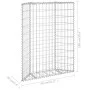 Arriate de gaviones de trapecio acero galvanizado 80x20x100 cm de vidaXL, Maceteros y jardineras - Ref: Foro24-145652, Precio...