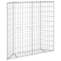 Arriate de gaviones de trapecio acero galvanizado 100x20x100 cm de vidaXL, Maceteros y jardineras - Ref: Foro24-145653, Preci...