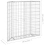 Arriate de gaviones de trapecio acero galvanizado 100x20x100 cm de vidaXL, Maceteros y jardineras - Ref: Foro24-145653, Preci...