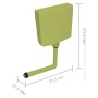 Cisterna de inodoro con entrada de agua inferior verde 3/6 L de vidaXL, Cisternas del inodoro - Ref: Foro24-148007, Precio: 3...