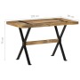 Mesa de comedor madera de mango rugosa 120x60x76 cm de vidaXL, Mesas de cocina y de comedor - Ref: Foro24-321604, Precio: 205...