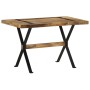 Mesa de comedor madera de mango rugosa 120x60x76 cm de vidaXL, Mesas de cocina y de comedor - Ref: Foro24-321604, Precio: 205...