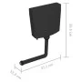 WC-Spülkasten mit schwarzem unterem Wassereinlauf 3/6 L von vidaXL, Toilettenspülkästen - Ref: Foro24-148012, Preis: 47,06 €,...