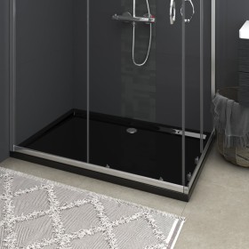 Plato de ducha rectangular negro ABS 80x120 cm de vidaXL, Platos de ducha - Ref: Foro24-148919, Precio: 118,76 €, Descuento: %