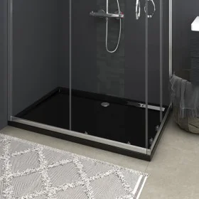 Plato de ducha rectangular negro ABS 80x120 cm de vidaXL, Platos de ducha - Ref: Foro24-148919, Precio: 116,89 €, Descuento: %