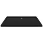 Rectangular black ABS shower tray 80x120 cm by vidaXL, Shower trays - Ref: Foro24-148919, Price: 116,89 €, Discount: %
