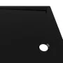 Rectangular black ABS shower tray 80x120 cm by vidaXL, Shower trays - Ref: Foro24-148919, Price: 116,89 €, Discount: %