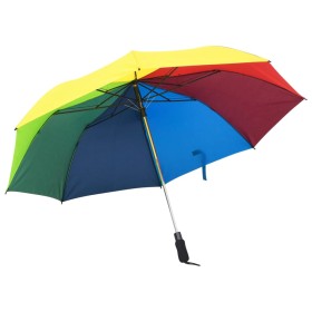Paraguas plegable automático multicolor 124 cm de vidaXL, Paraguas - Ref: Foro24-149143, Precio: 11,76 €, Descuento: %