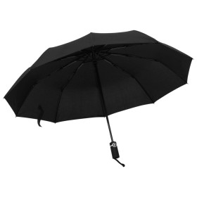 Paraguas plegable automático negro 104 cm de vidaXL, Paraguas - Ref: Foro24-149145, Precio: 14,02 €, Descuento: %