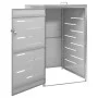 Cobertizo para un contenedor basura acero 69x77,5x112,5 cm de vidaXL, Soportes para contenedores de residuos - Ref: Foro24-14...