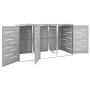 Cobertizo para tres contenedores basura acero 207x77,5x112,5 cm de vidaXL, Soportes para contenedores de residuos - Ref: Foro...