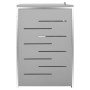 Cobertizo para 4 contenedores basura acero 276,5x77,5x112,5 cm de vidaXL, Soportes para contenedores de residuos - Ref: Foro2...