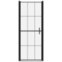 Puerta de ducha de vidrio templado negro 91x195 cm de vidaXL, Puertas de ducha - Ref: Foro24-148888, Precio: 214,21 €, Descue...