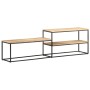 Mueble para TV de madera maciza de mango rugosa 180x30x50 cm de vidaXL, Muebles TV - Ref: Foro24-321620, Precio: 89,27 €, Des...