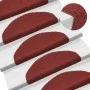 Alfombrilla autoadhesiva de escalera 10 uds 65x21x4 cm roja de vidaXL, Alfombrillas para escalones - Ref: Foro24-149707, Prec...