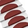 Alfombrilla autoadhesiva de escalera 10 uds 65x21x4 cm roja de vidaXL, Alfombrillas para escalones - Ref: Foro24-149707, Prec...